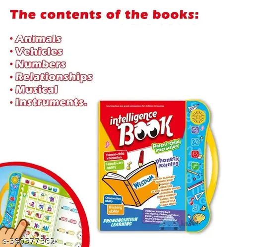 Interactive Electronic English Learning Book for Kids 3+ – Musical Phonics Sound Book with Alphabet, Numbers, Animals & More | Fun & Educational Gift for Boys & Girls - Image 4