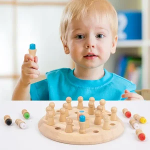 Wooden Memory Chess Game